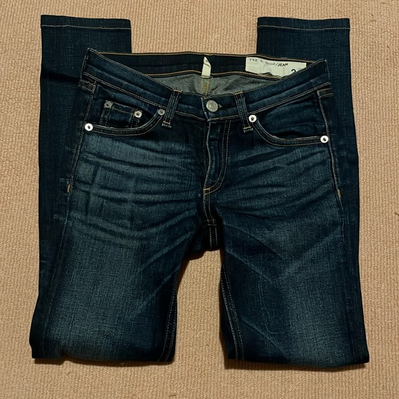 Rag & Bone low rise skinny 24 dark blue - Picture 1 of 1